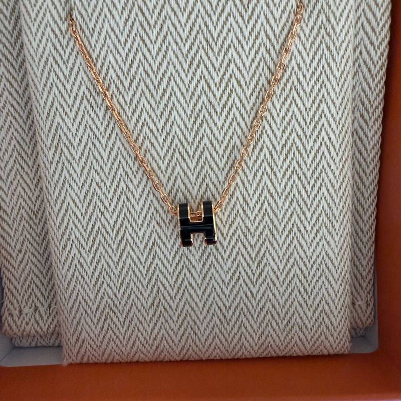 Hermes Mini Pop H項鍊 黑金-1