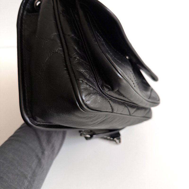 99新🆕 Saint Laurent YSL 聖羅蘭 Nikki Baby 黑色銀鏈-8