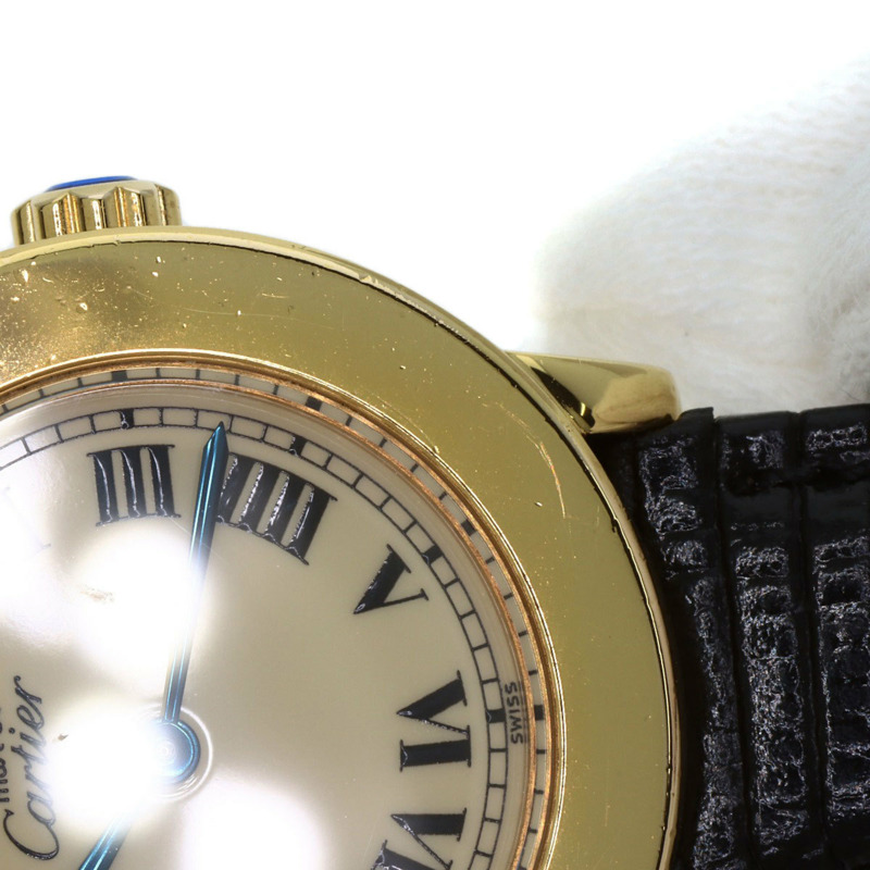 卡地亞 Mastrondo W1008743 女士銀色皮革腕錶-19