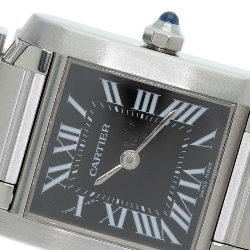 卡地亞 W51026Q3 Tank Française 小型腕錶,亞洲限量版,精鋼材質,女錶-18