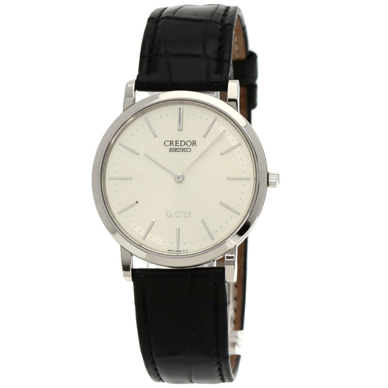 精工 GBAQ987 9870-0010 Credor UTD 120週年紀念款,限量100枚,18K白金皮錶帶,男士款-0