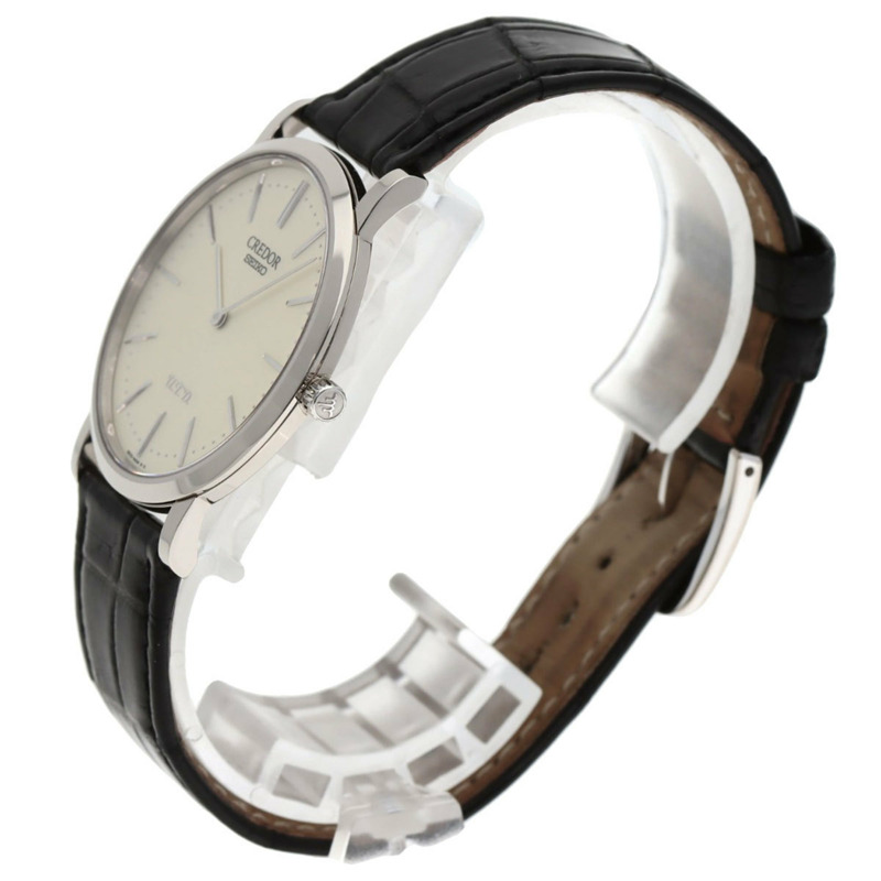 精工 GBAQ987 9870-0010 Credor UTD 120週年紀念款,限量100枚,18K白金皮錶帶,男士款-1