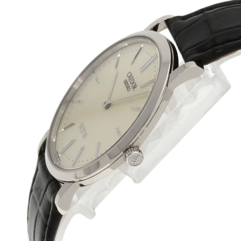 精工 GBAQ987 9870-0010 Credor UTD 120週年紀念款,限量100枚,18K白金皮錶帶,男士款-4