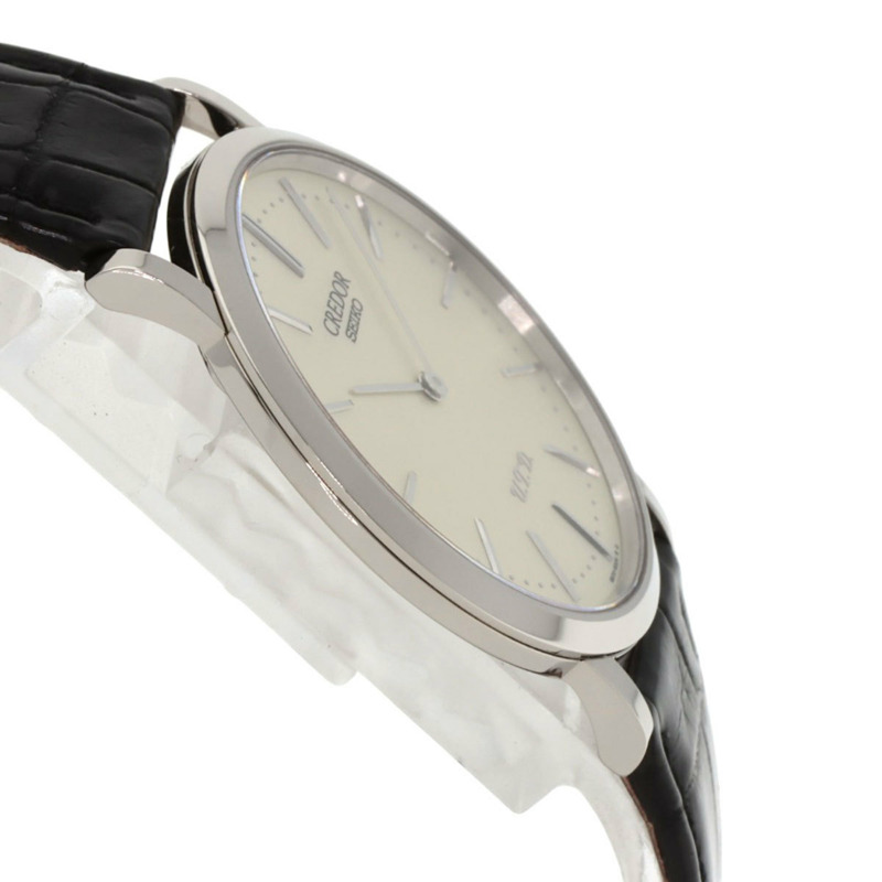 精工 GBAQ987 9870-0010 Credor UTD 120週年紀念款,限量100枚,18K白金皮錶帶,男士款-5