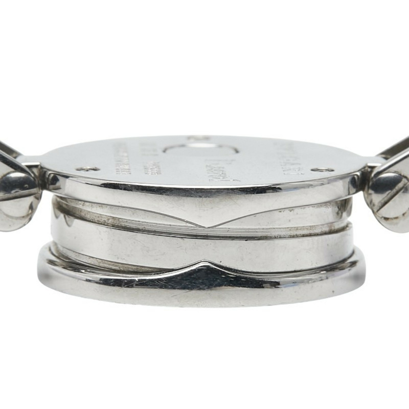 寶格麗 B.zero1 12P 鑲鑽藍色錶盤手環腕錶 BZ22S 石英不鏽鋼女錶-5