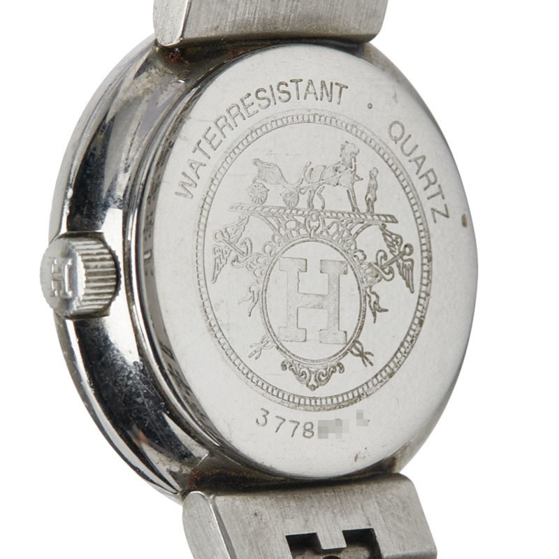 愛馬仕 Olympia 石英腕錶,米色錶盤,不鏽鋼鍍層,女士款-3