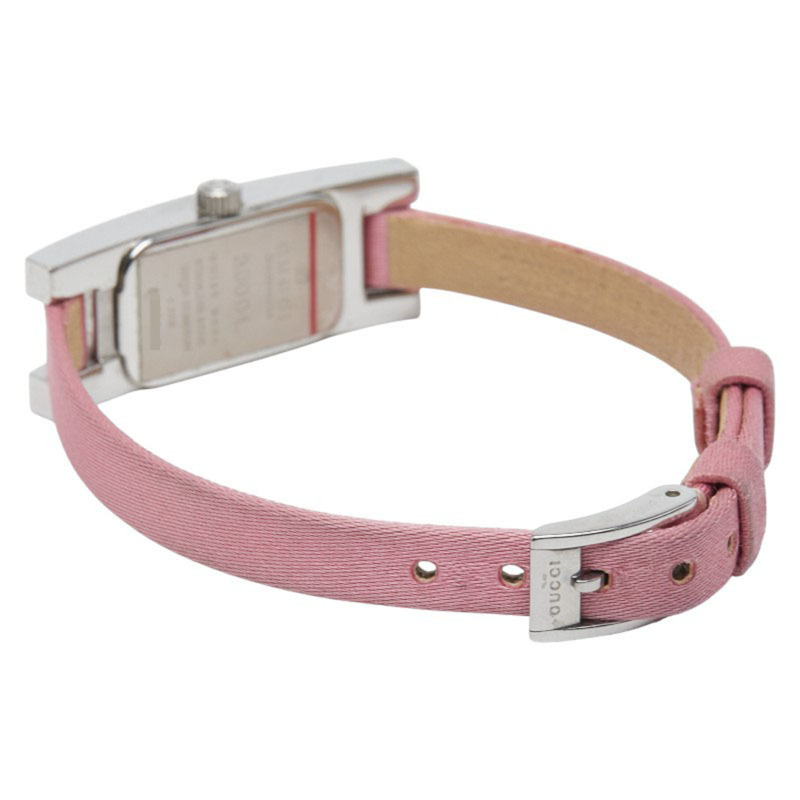 Gucci 3900L 石英錶,粉紅色錶盤,不鏽鋼、尼龍、皮革材質,女士款-2