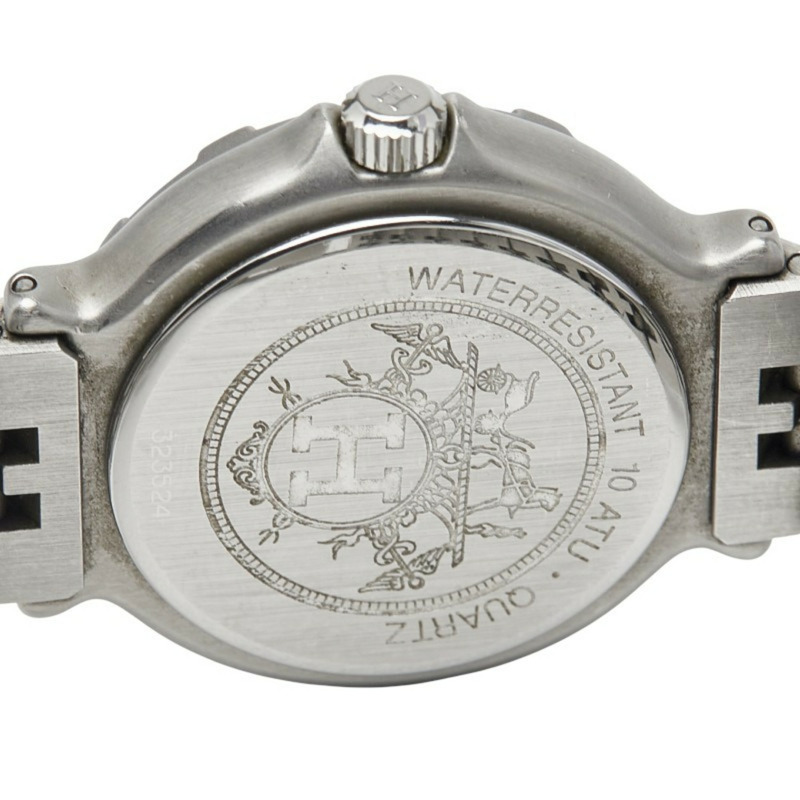 愛馬仕 Captain Nemo 石英腕錶,米色錶盤,不鏽鋼鍍層,女士款-3