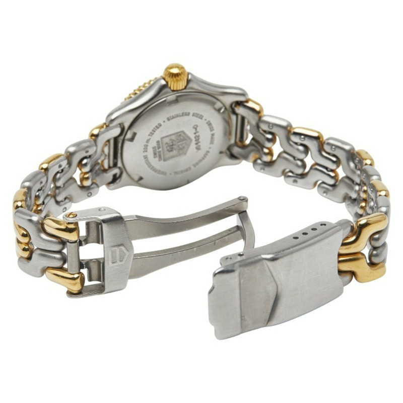 TAG Heuer 豪雅 WG1421-0 石英錶 米色錶盤 不鏽鋼鍍層 女士腕錶-2