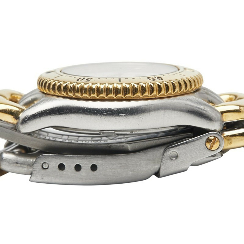 TAG Heuer 豪雅 WG1421-0 石英錶 米色錶盤 不鏽鋼鍍層 女士腕錶-5