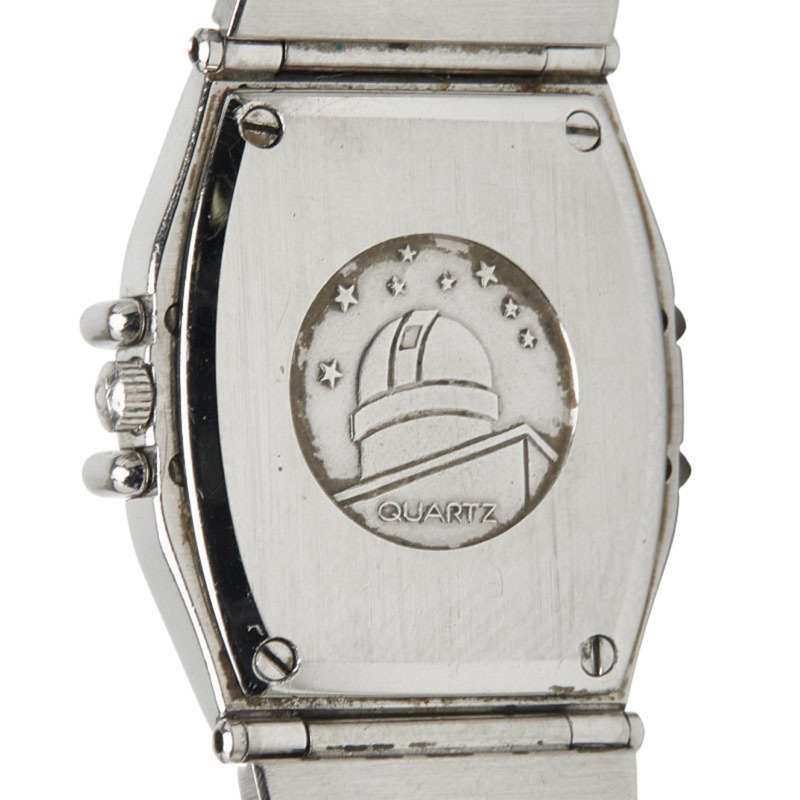 歐米茄星座系列石英腕錶，銀色錶盤，不鏽鋼錶殼，女款-3