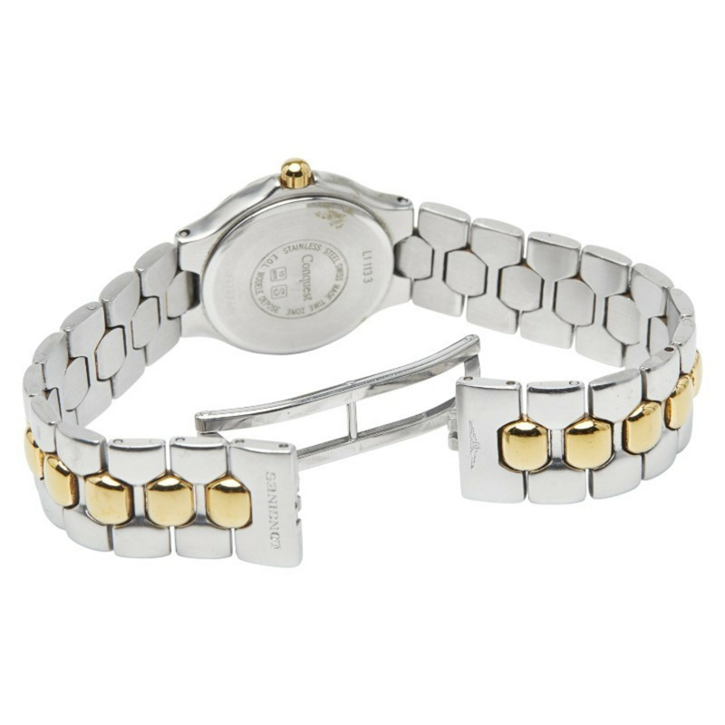 浪琴錶 Conquest 系列 L1 1133 腕錶，石英機芯，白色錶盤，不鏽鋼鍍層，女士款-2