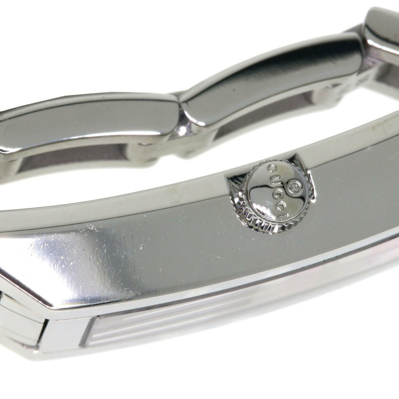 Gucci YA110 方形錶盤不鏽鋼女錶-10