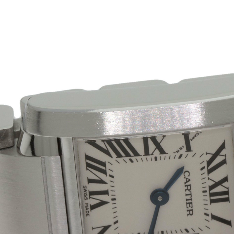 卡地亞 Tank Française W51008Q3 SM 女士精鋼腕錶-15