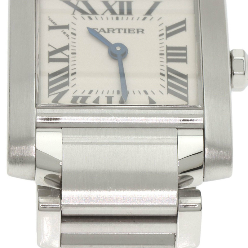 卡地亞 Tank Française W51008Q3 SM 女士精鋼腕錶-23