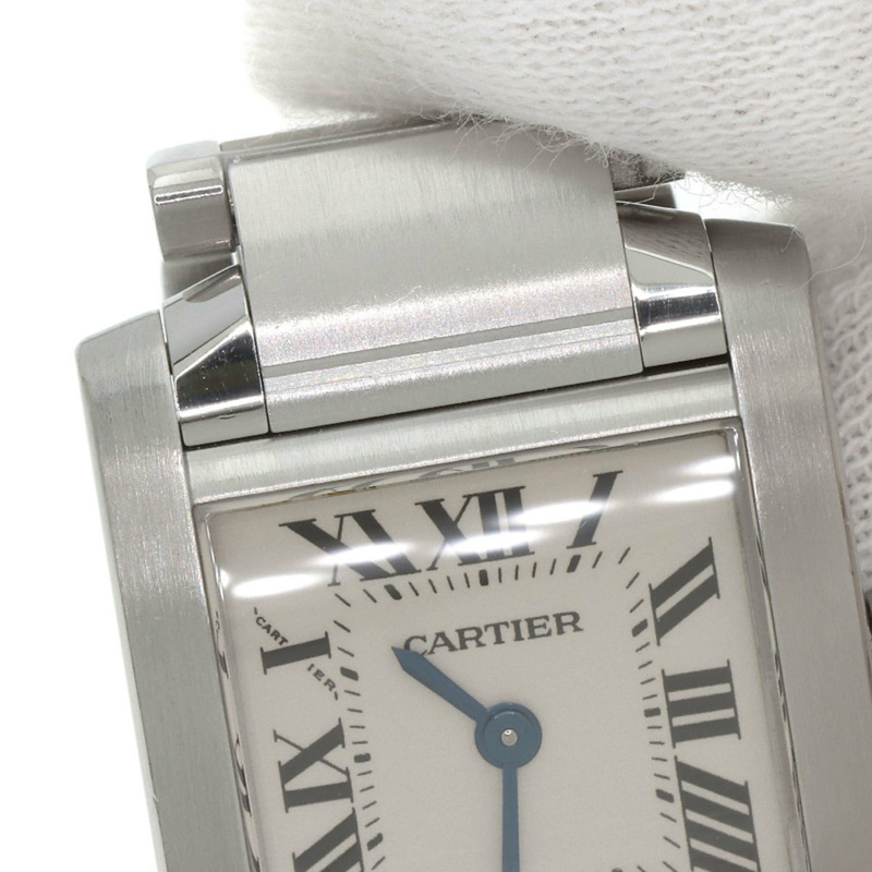 卡地亞 Tank Française W51008Q3 SM 女士精鋼腕錶-24