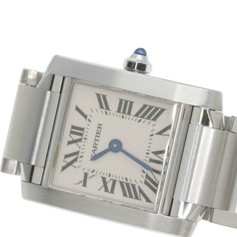 卡地亞 Tank Française W51008Q3 SM 女士精鋼腕錶-25