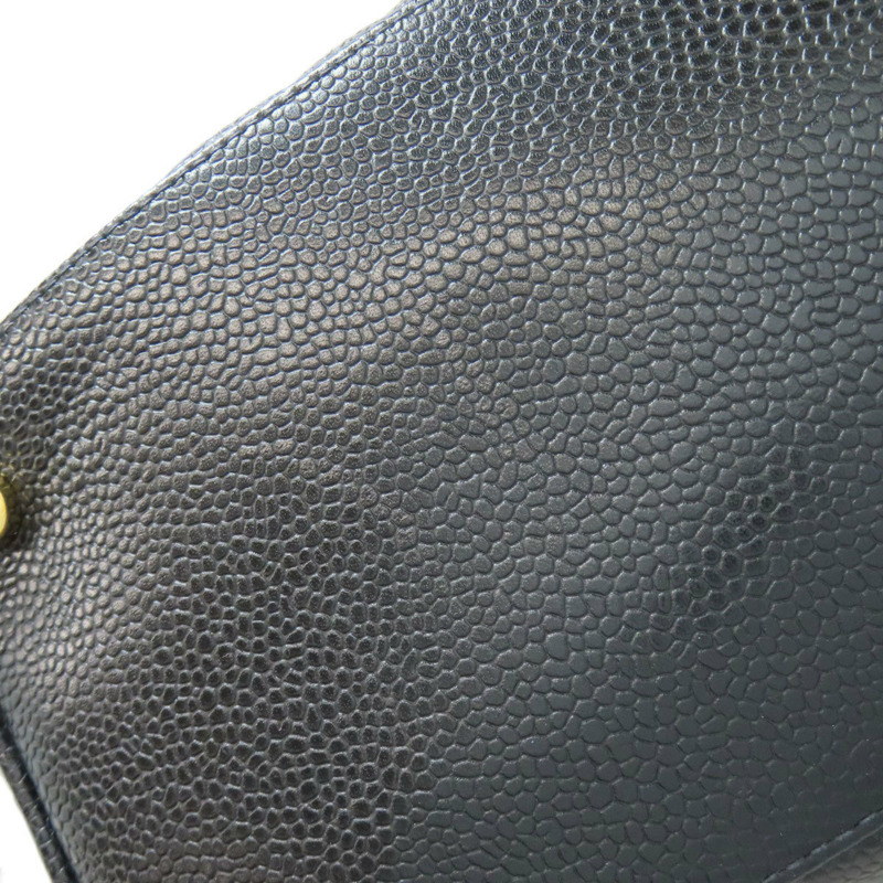 香奈兒女士絎縫 Coco Mark 金色五金波士頓包,粒面小牛皮材質。-12