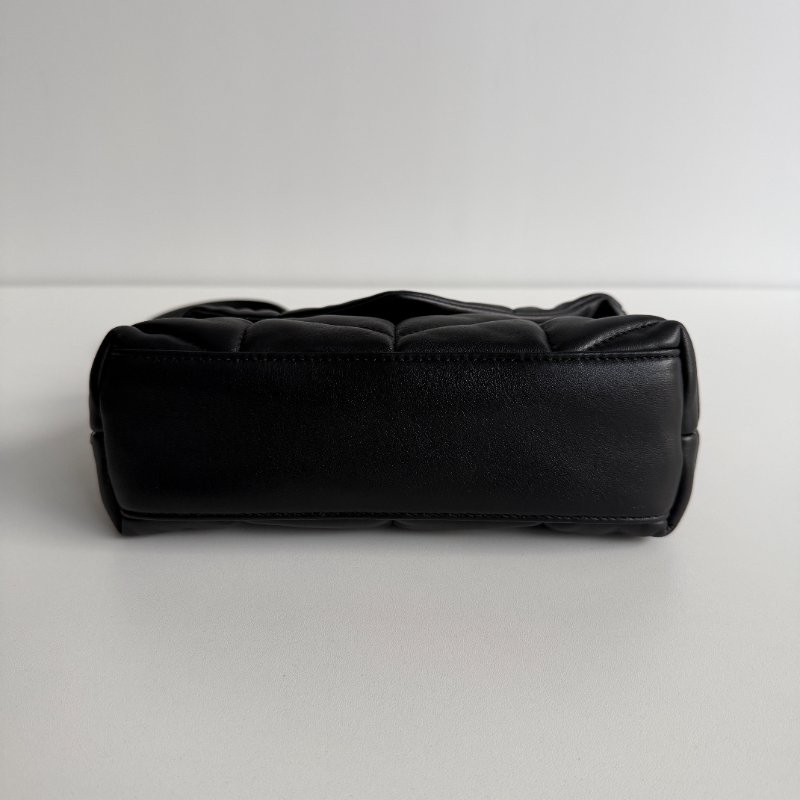 99新🆕 Saint Laurent YSL 聖羅蘭 Lou Lou puffer mini黑色銀鏈-8