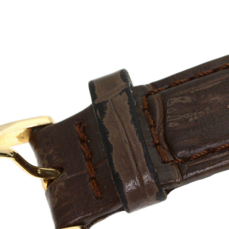 卡地亞 Must Tank Vermeil 女士腕錶,銀色皮革錶帶-23