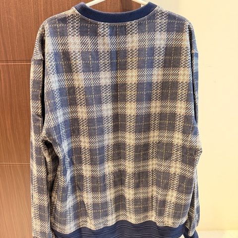 2025春夏季英迪格藍針織長袖大學T L號