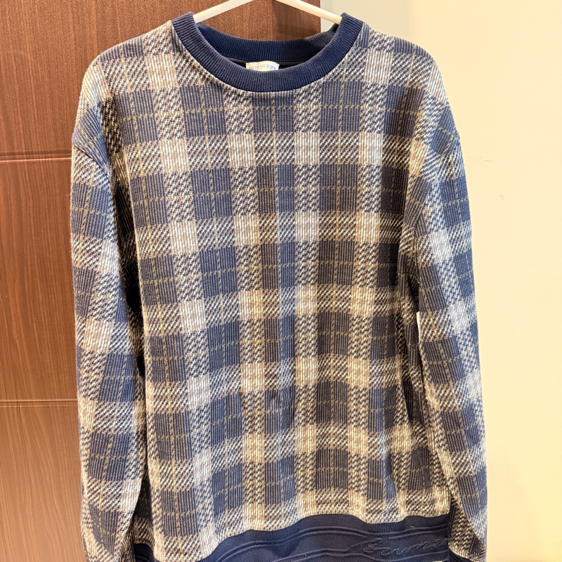 2025春夏季英迪格藍針織長袖大學T L號-5