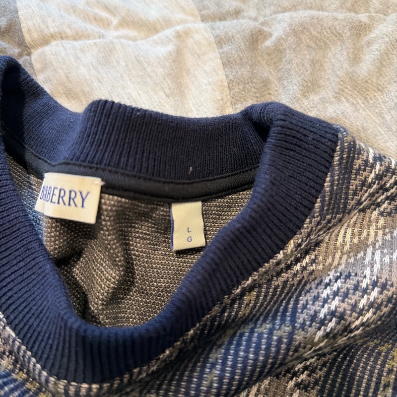 2025春夏季英迪格藍針織長袖大學T L號-9