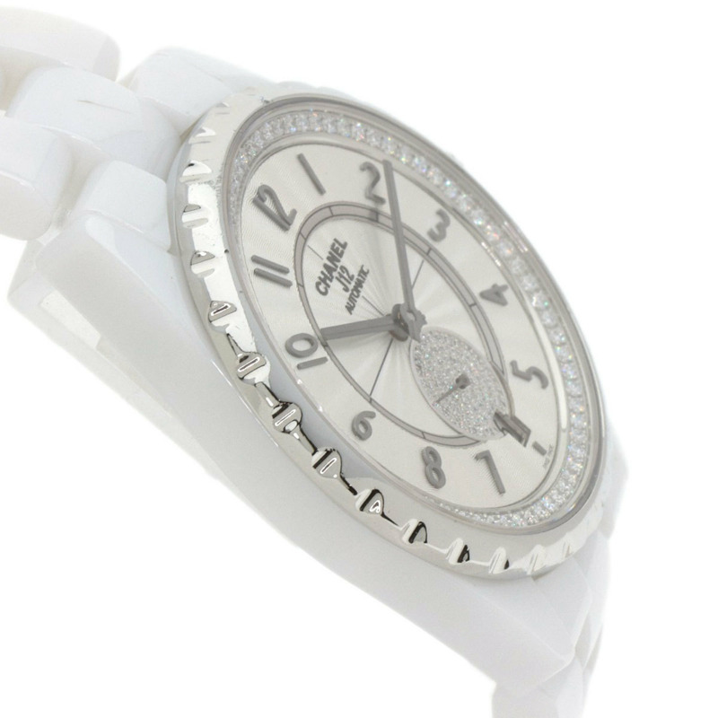 香奈兒 H3841 J12-365 男童鑽石白色陶瓷腕錶-5