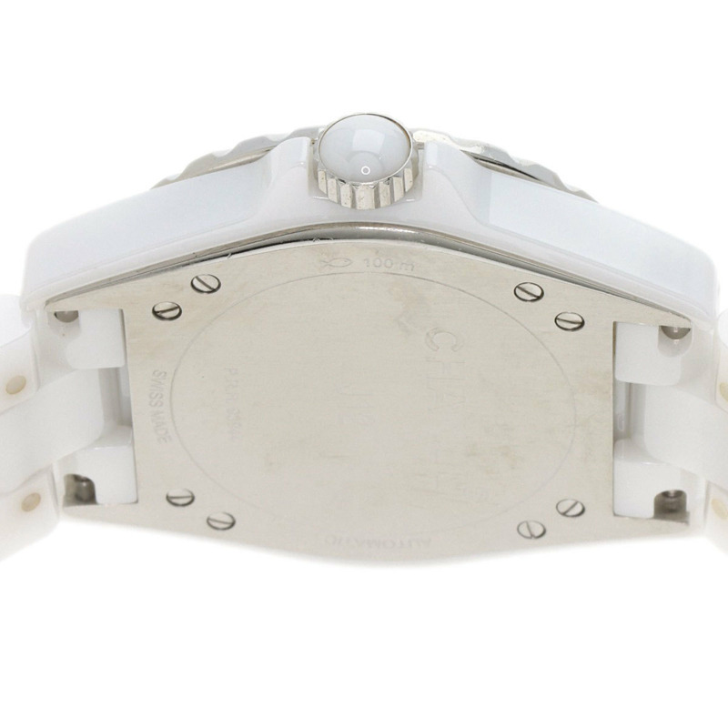 香奈兒 H3841 J12-365 男童鑽石白色陶瓷腕錶-6