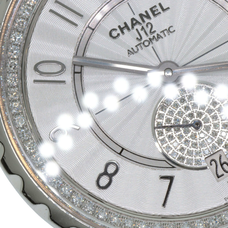 香奈兒 H3841 J12-365 男童鑽石白色陶瓷腕錶-24