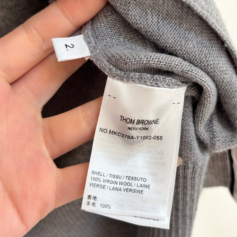 Thom Browne 經典灰色開襟外套 原價近五萬-5