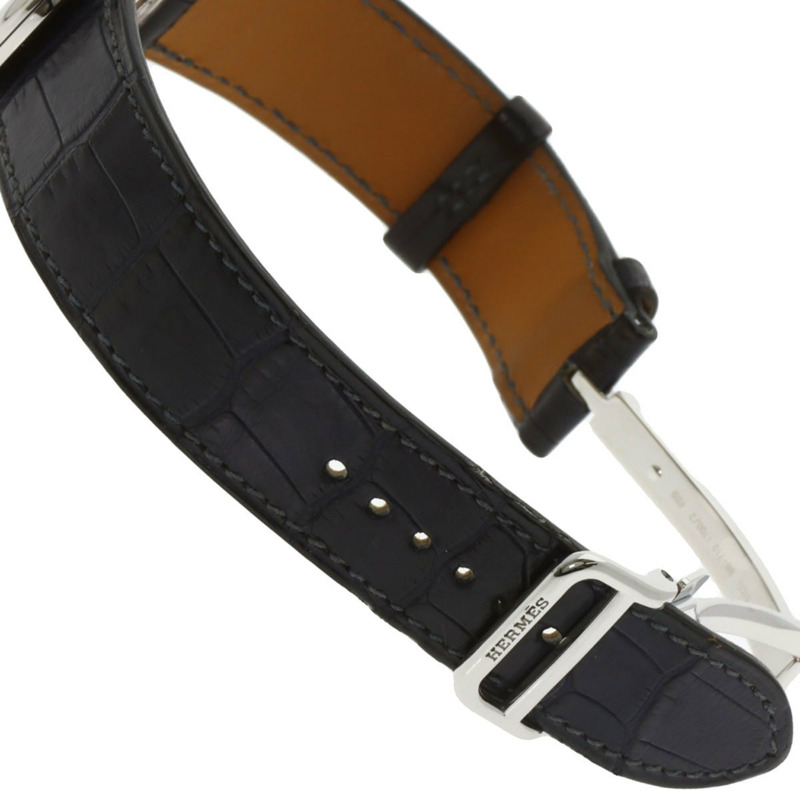 愛馬仕 AR4.810 Arceau 男士不鏽鋼和皮革腕錶-8