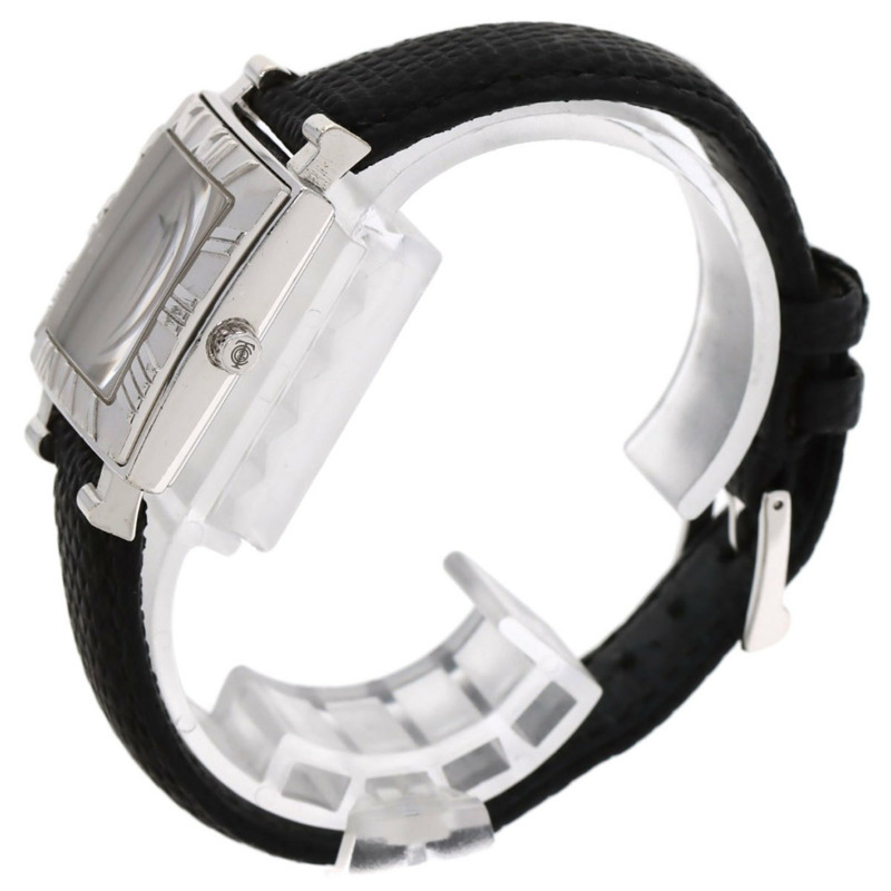 Tiffany Atlas 方形錶盤腕錶,銀色皮革錶帶,女士款-1