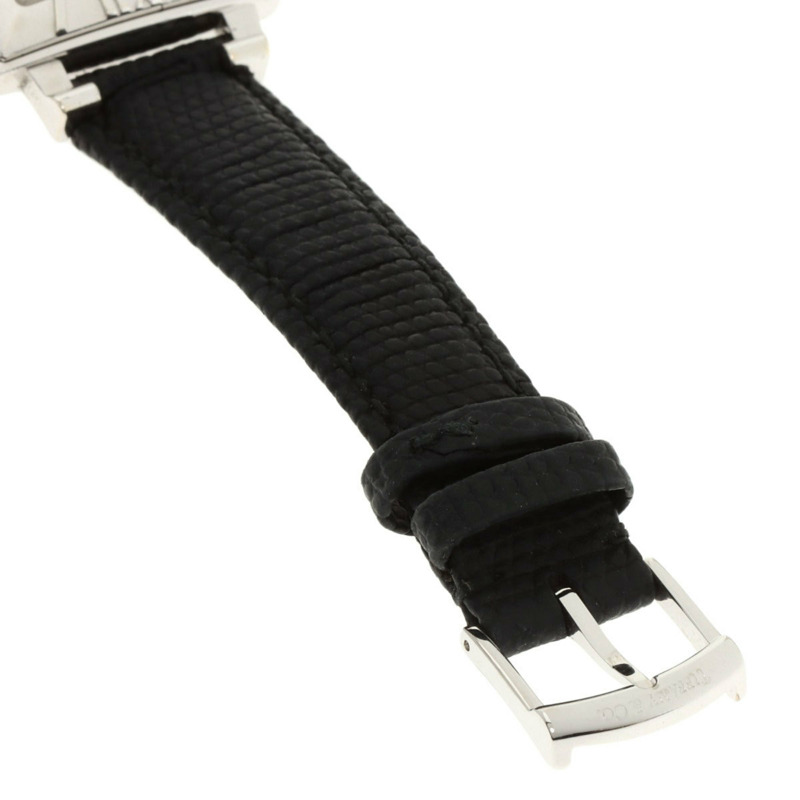 Tiffany Atlas 方形錶盤腕錶,銀色皮革錶帶,女士款-8