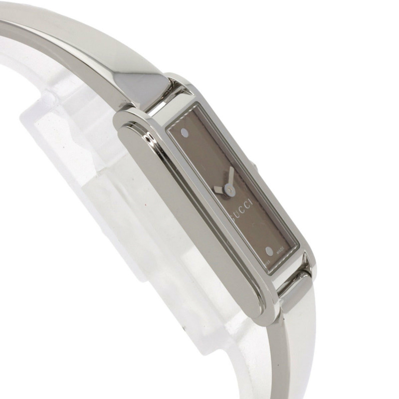 Gucci 109 GG 方形錶盤不鏽鋼女錶-5