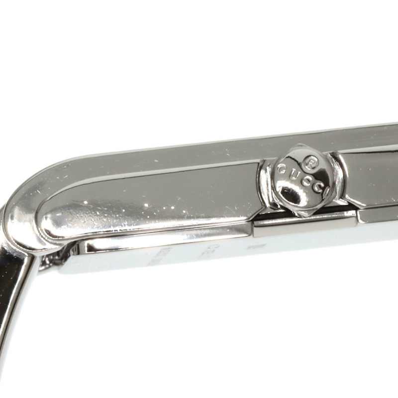 Gucci 109 GG 方形錶盤不鏽鋼女錶-11