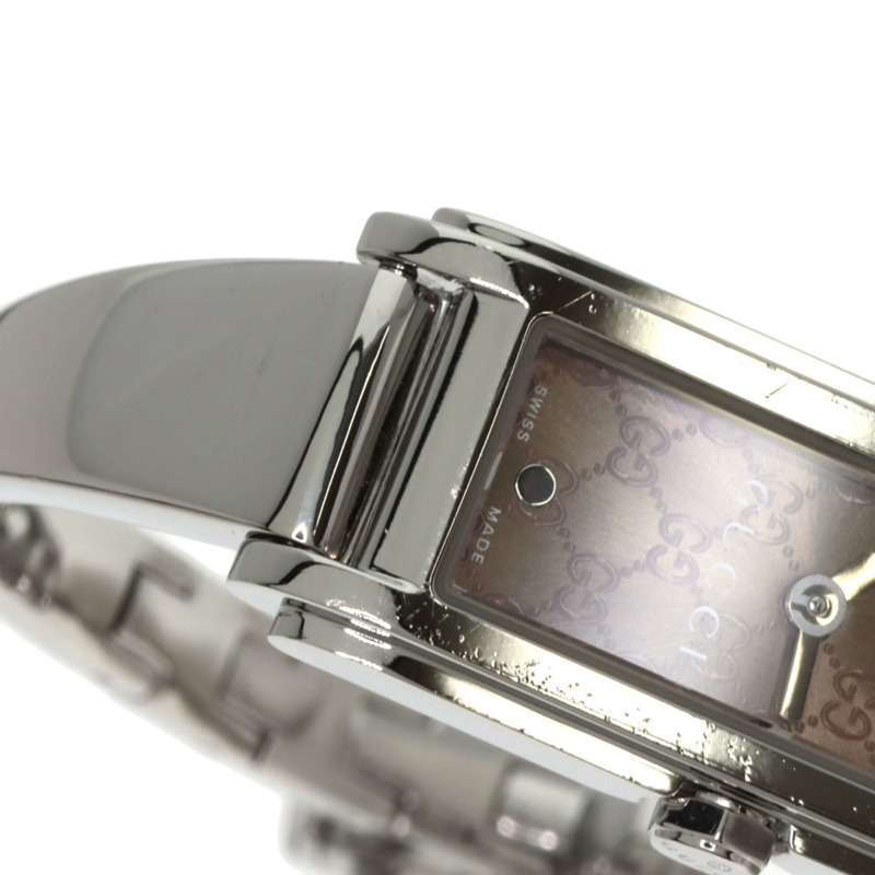 Gucci 109 GG 方形錶盤不鏽鋼女錶-15