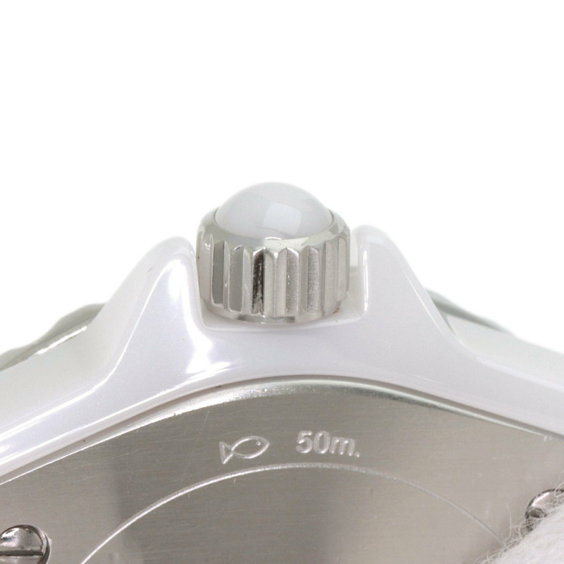 香奈兒 H2570 J12 29毫米 8P 鑲鑽白色陶瓷女錶-8