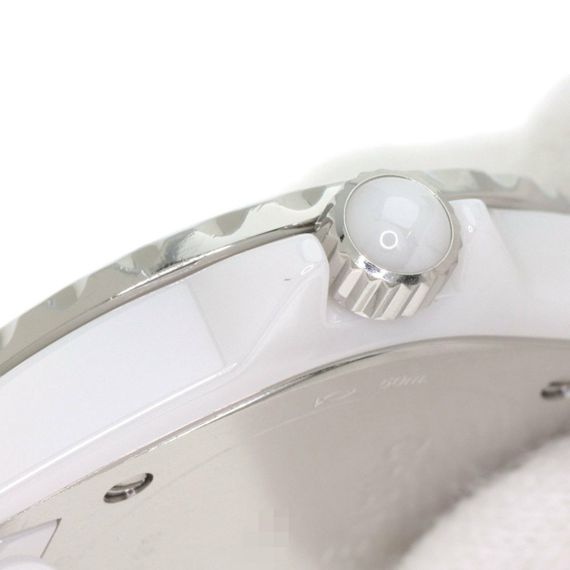 香奈兒 H2570 J12 29毫米 8P 鑲鑽白色陶瓷女錶-10