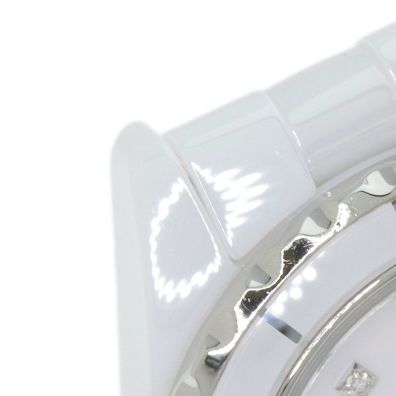 香奈兒 H2570 J12 29毫米 8P 鑲鑽白色陶瓷女錶-11