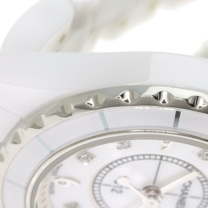 香奈兒 H2570 J12 29毫米 8P 鑲鑽白色陶瓷女錶-13