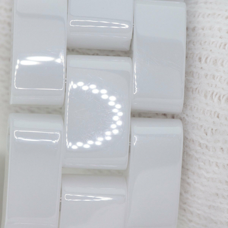 香奈兒 H2570 J12 29毫米 8P 鑲鑽白色陶瓷女錶-16