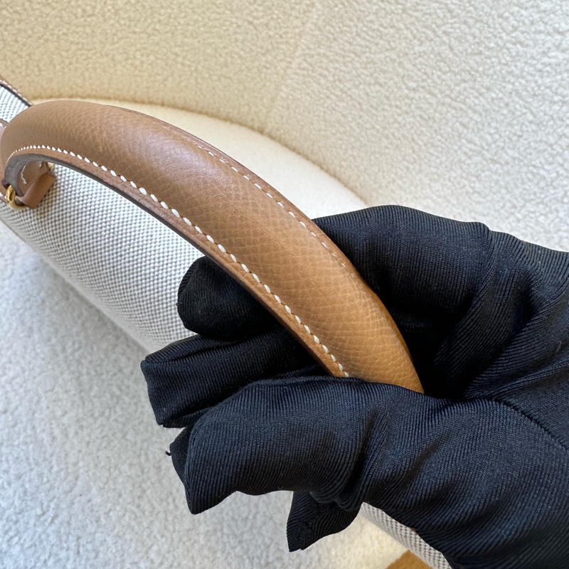 新到📍愛馬仕 Kelly 32 帆布拼皮 圈Y原始成色 品相極佳幾乎全新!拼色真的絕了,圈Y設計很特別,-9