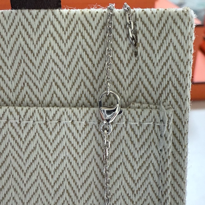 Hermes Mini Pop H項鍊 黑銀-11