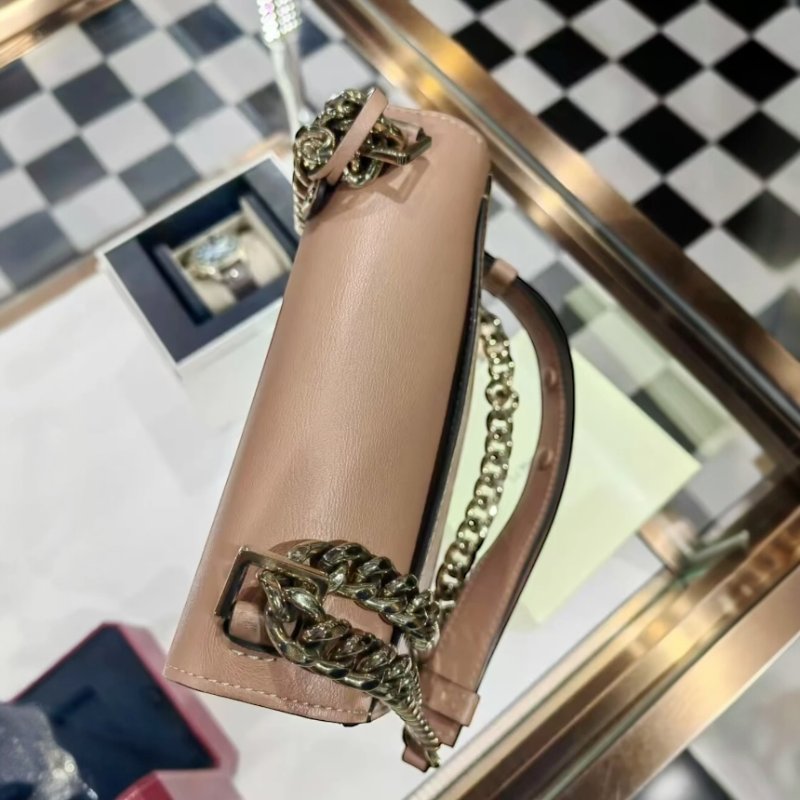 🎊佳節特賣🎁Delvaux Madame Chaine小型鍊帶牛皮肩揹包 白色/ 牛奶糖色-5