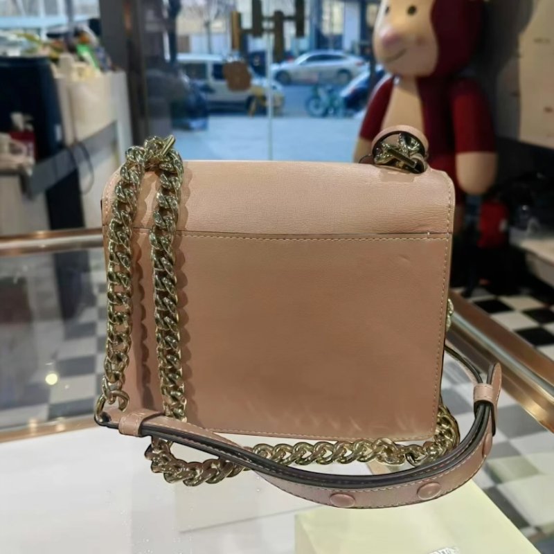 🎊佳節特賣🎁Delvaux Madame Chaine小型鍊帶牛皮肩揹包 白色/ 牛奶糖色-9