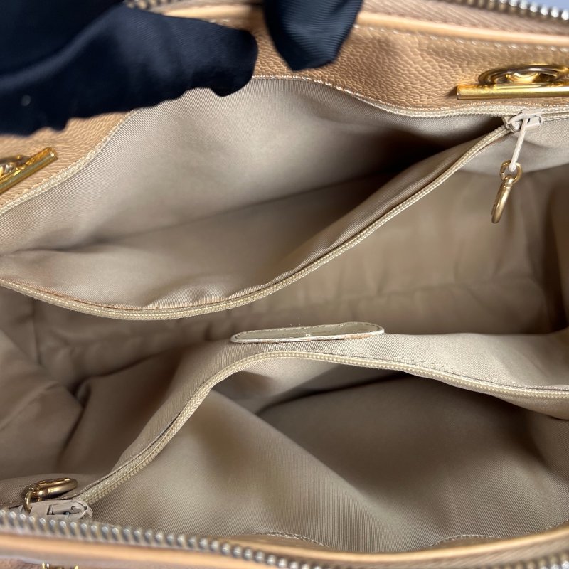 CHANEL 5開 奶茶色CABIAN 托特包-6