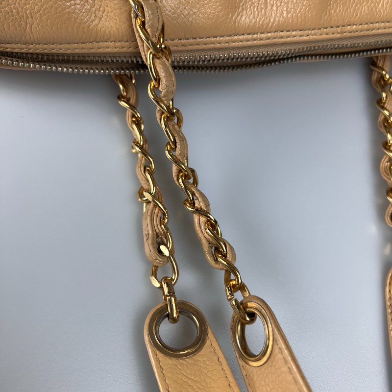 CHANEL 5開 奶茶色CABIAN 托特包-11