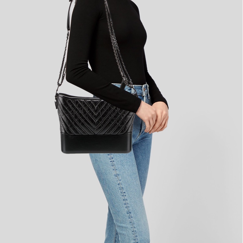 閑置品🌟CHANEL Gabrielle All Black Medium Size 單肩斜肩包-1