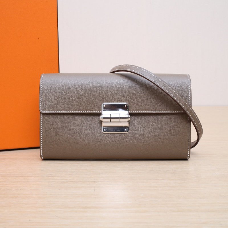 HERMES 18大象灰MADAME皮K2025銀扣charnieretogo斜跨包肩背包-0